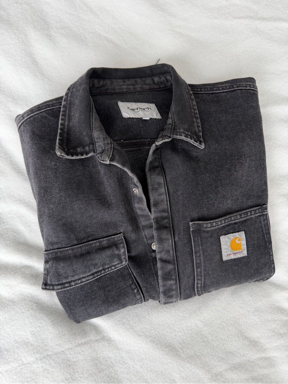 Carhartt WIP Salinac Shirt Jacket vintage black size Size L vintage distressed